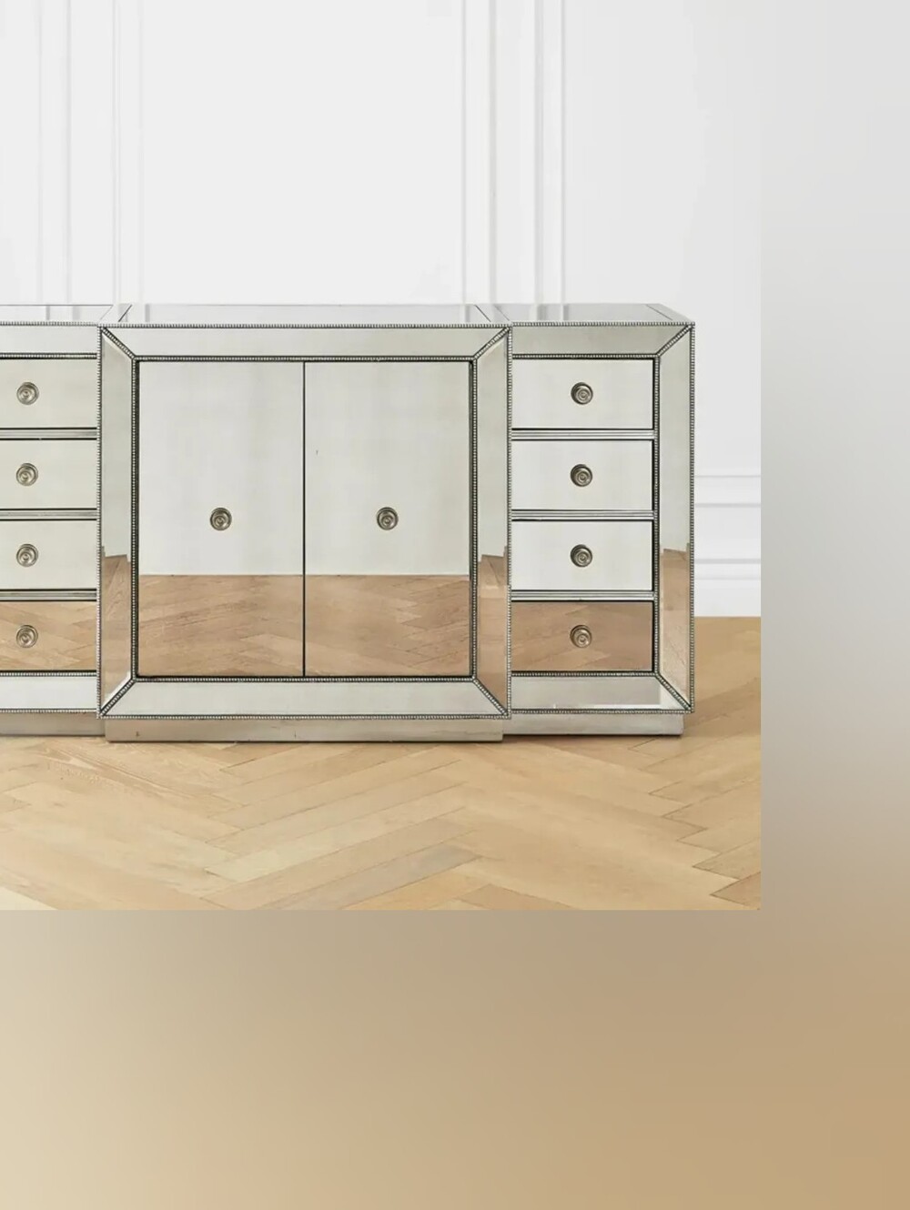 $2,200 Z Gallerie OMNI MIRROR BUFFET CABINET